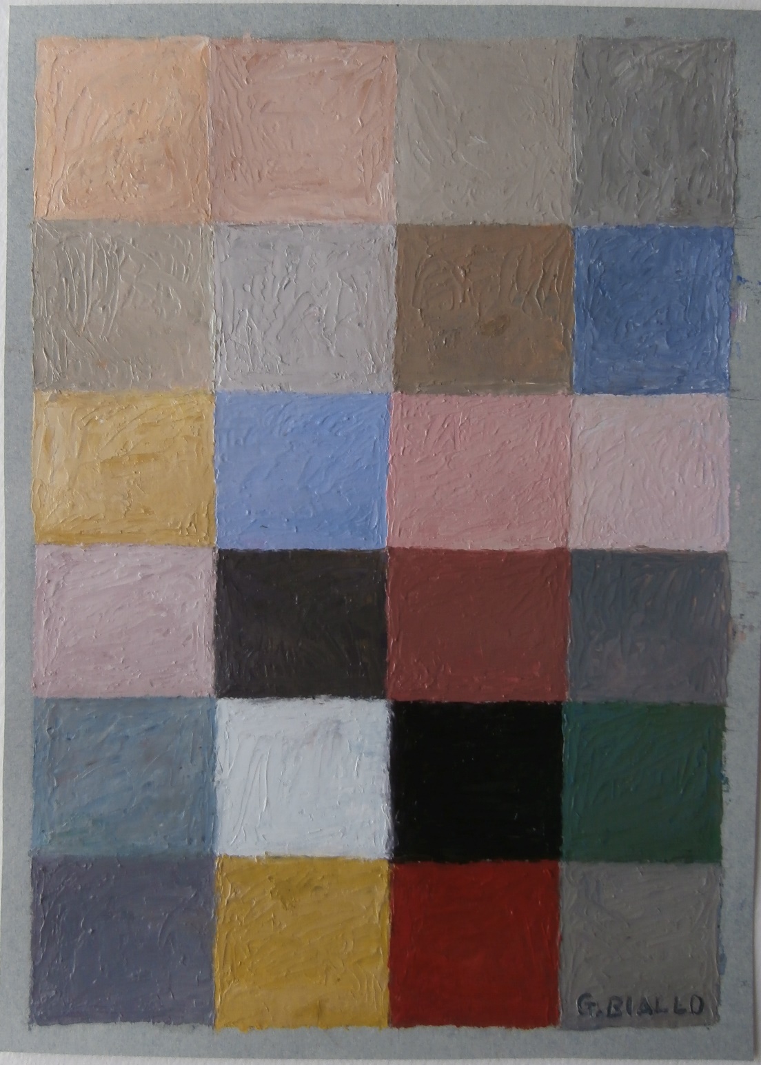 Meeting - gouache aquapasto on paper 18.5x25.5cm