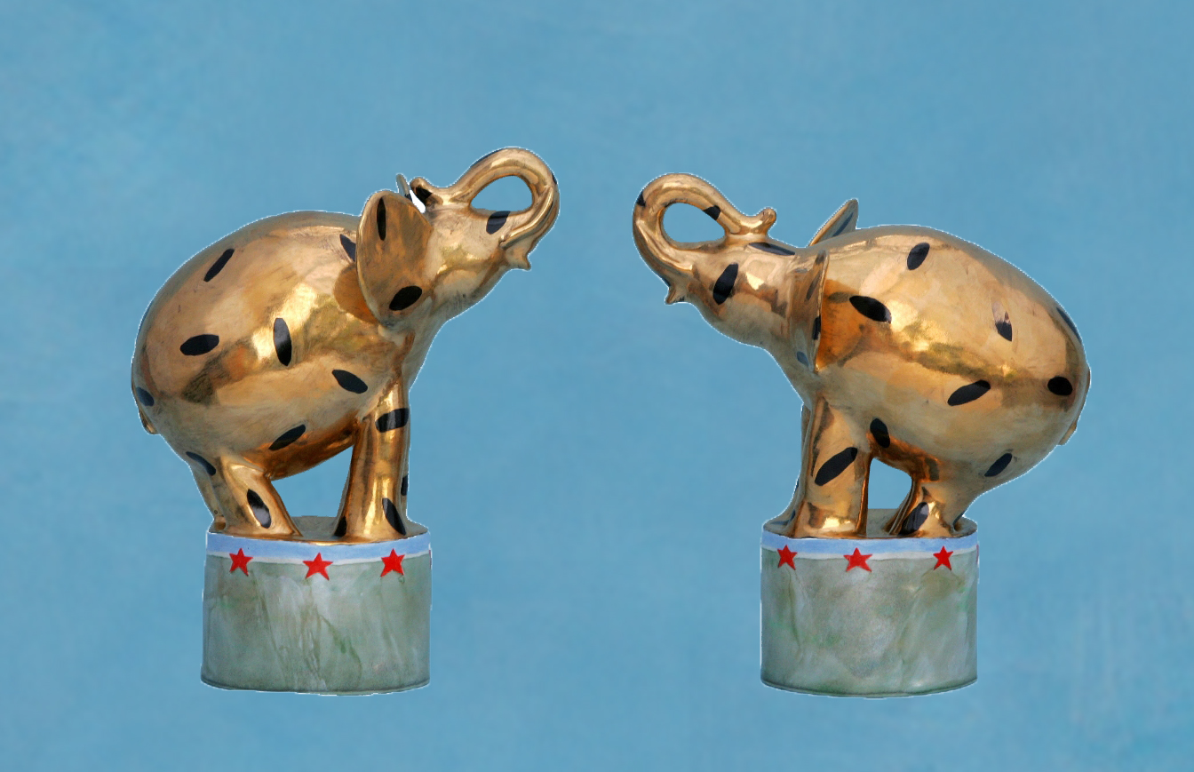 Two elephants